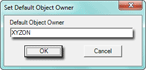 Setting the default object owner